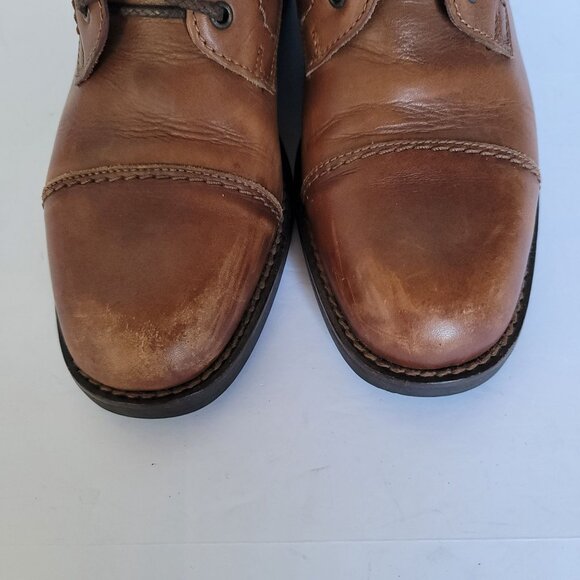 Coach Women's Leather Cap Toe Lace-Up Combat Ankle Boots. Size 5.5M - Picture 3 of 14